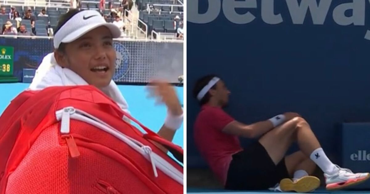 Tennis LIVE: Raducanu gets telling off as Cincinnati Open star collapses and retires | Tennis | Sport