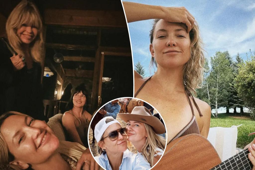 Kate Hudson rocks bikini and guitar on family vacation to Colorado