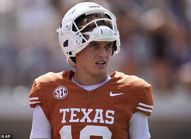 Arch Manning BOOED by furious Texas fans after shambolic first half against UTEP
