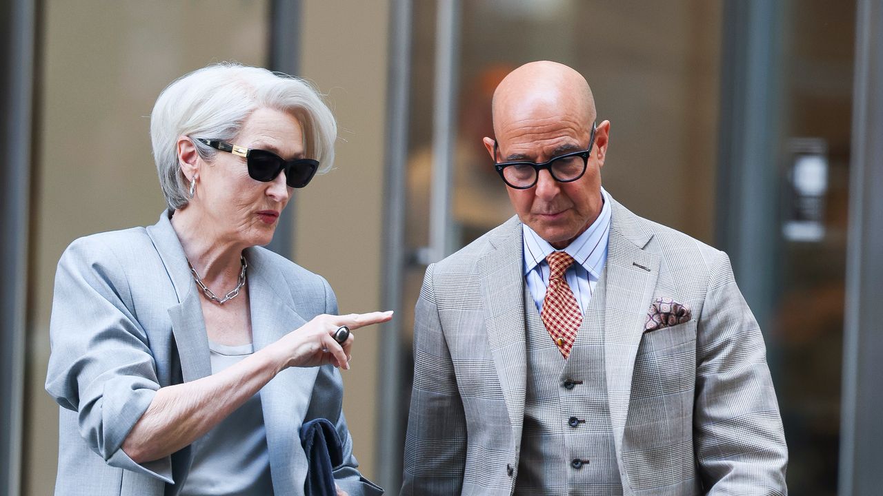 Meryl Streep Appears to Attend a Very Real Fashion Show as Miranda Priestly