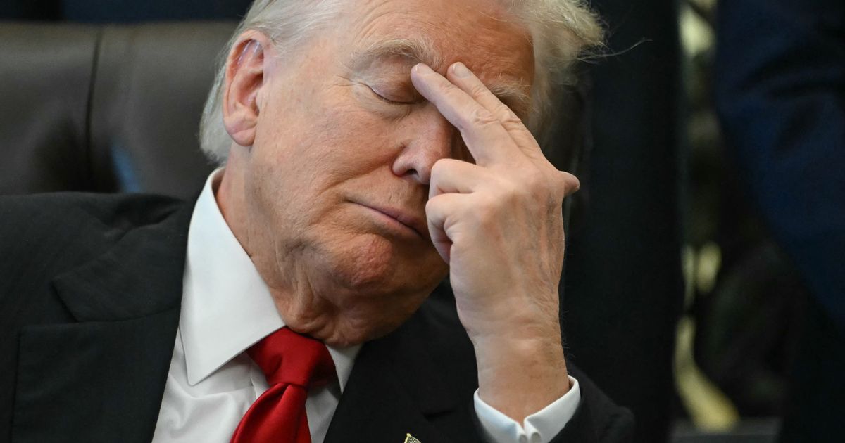 Donald Trump ‘falls asleep’ at worst time in chaotic press conference