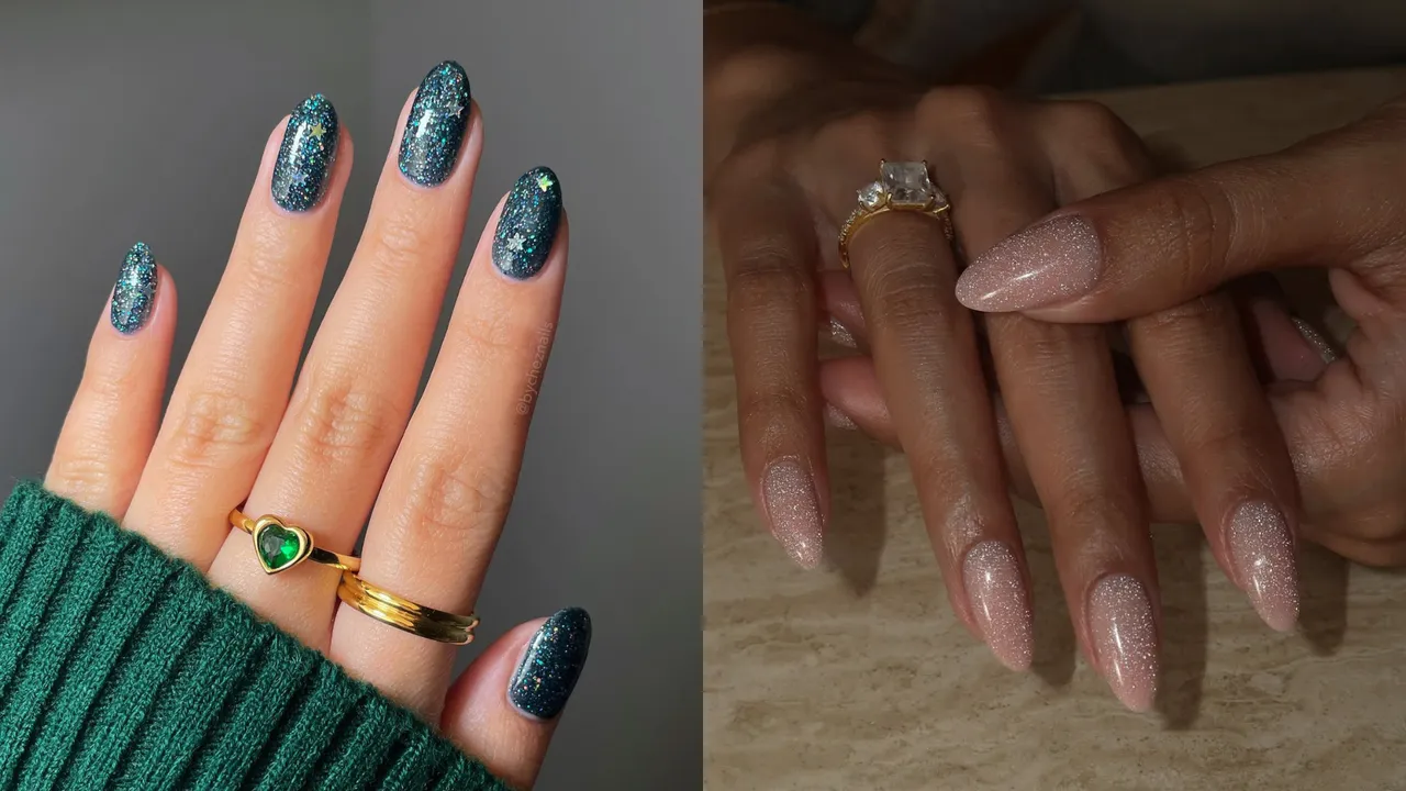 16 Glitter Nails Ideas for the Perfect Holiday Party Mani