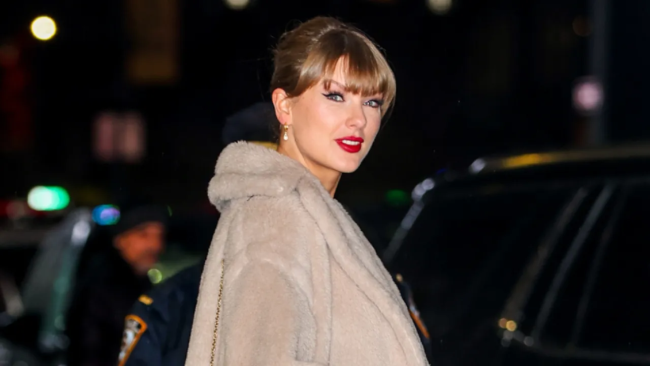 Taylor Swift Performs ‘Aunt Tay’ Duties in a Luxe Winter Coat of Many Fall Colors