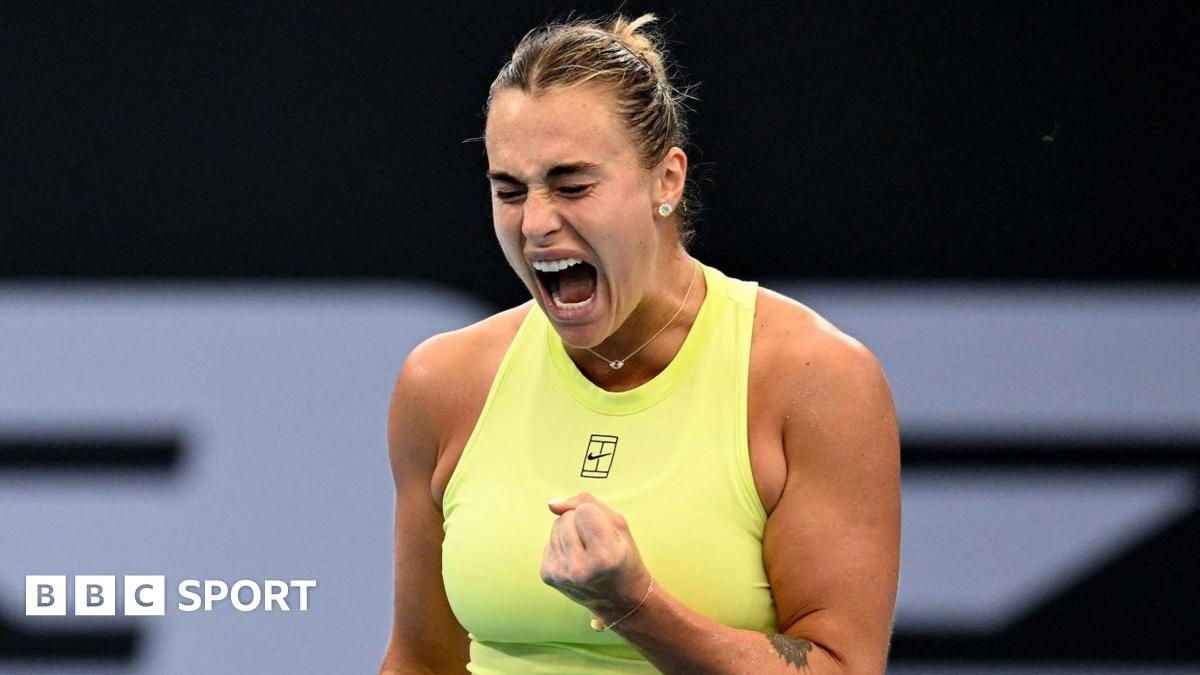 Brisbane International: Aryna Sabalenka sets up Marta Kostyuk final