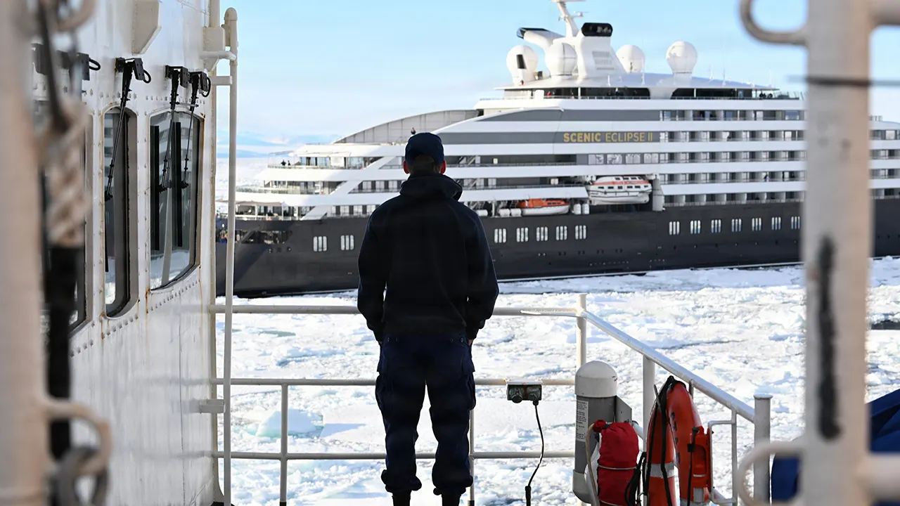 Cruise ship Scenic Eclipse II trapped in thick Antarctica ice is freed by Coast Guard