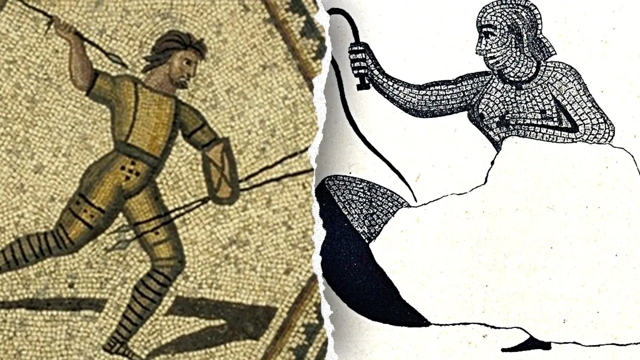 Roman mosaic shows first known female beast-fighter, researcher says