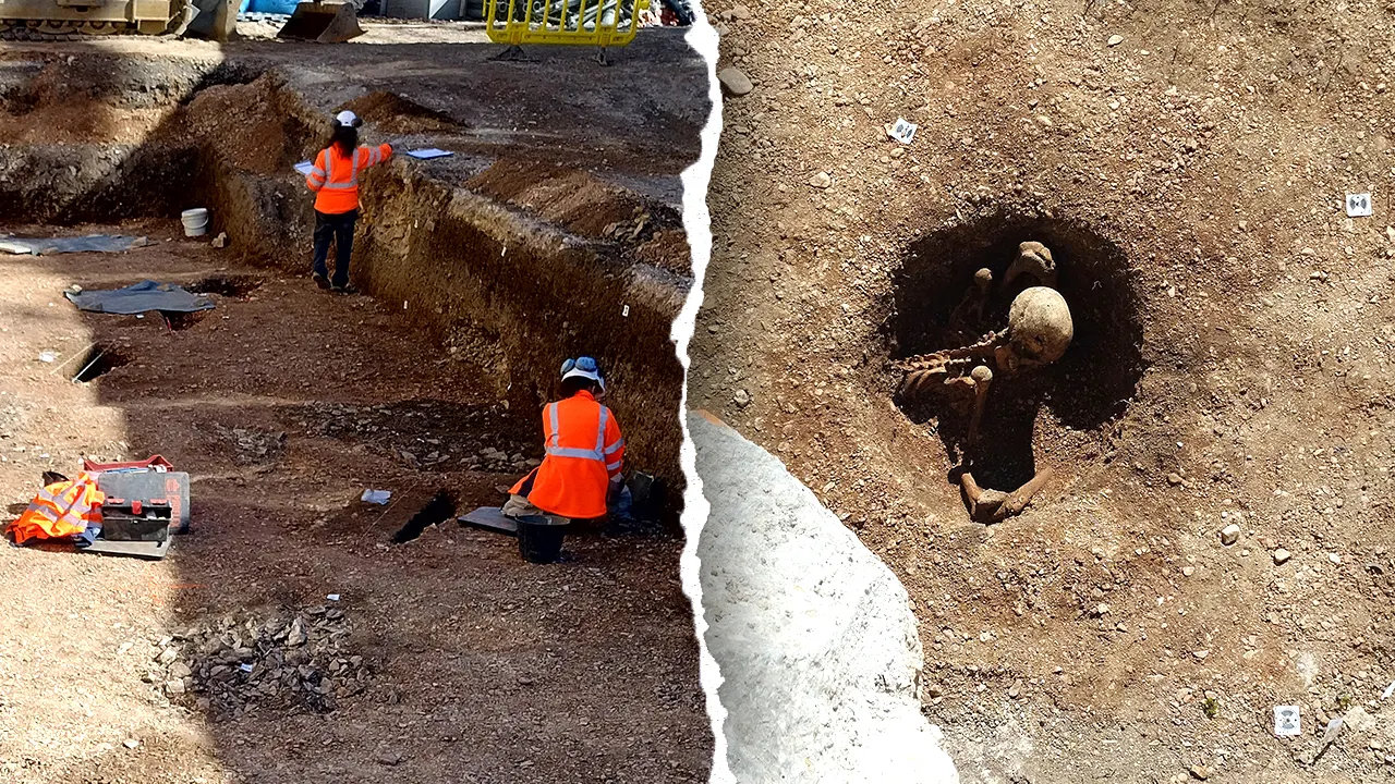 Ancient skeletons in ‘seated’ position unearthed beneath school in Dijon, France