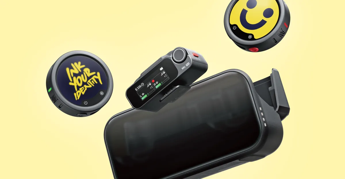 Insta360 is putting screens on its next wireless mics to show logos or images