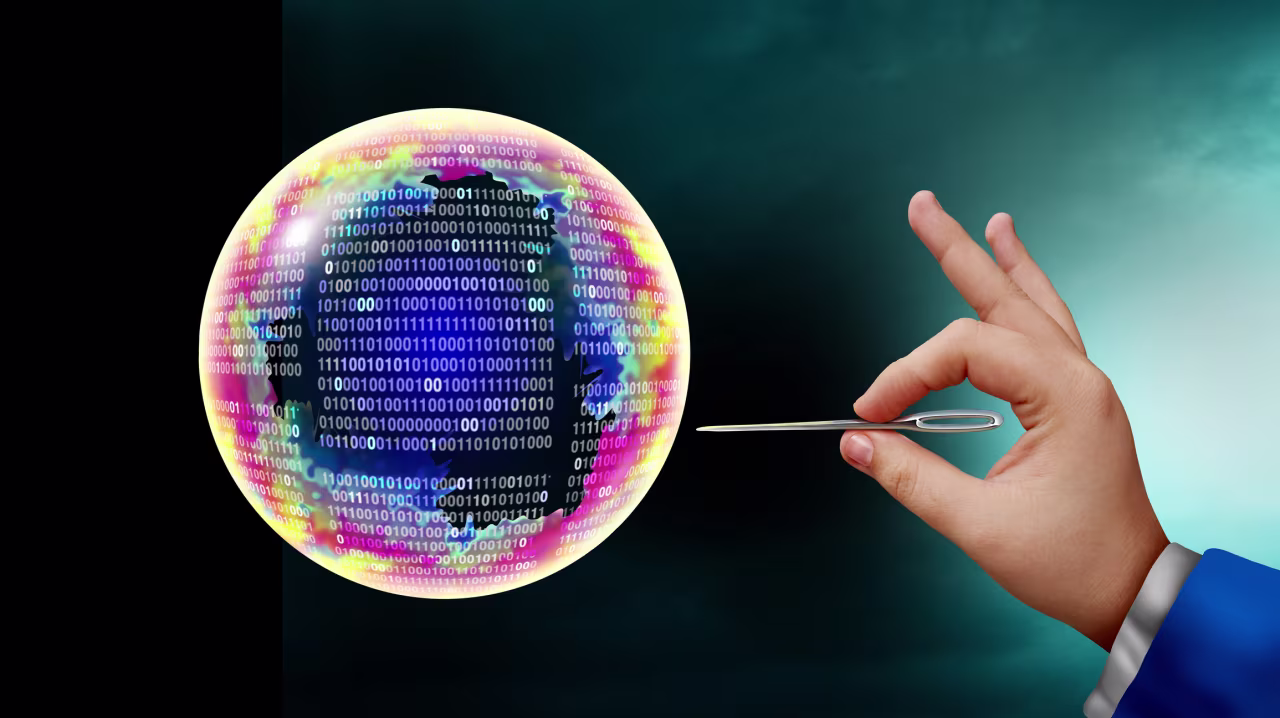 The last time semiconductor stocks rose this far this quickly, the dot-com bubble burst
