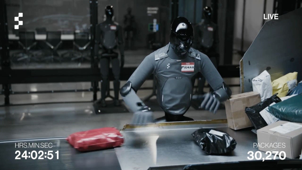 Figure AI says its humanoid robots ran 24 hours straight sorting packages