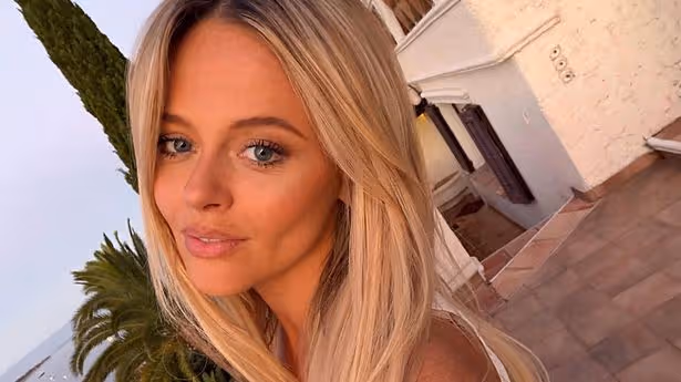Emily Atack slips into string bikini for boozy hen do snaps with gorgeous pals