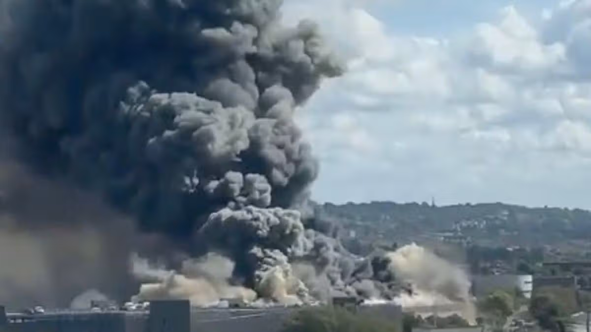 Wembley Stadium fire as massive blaze near venue sees 125 firefighters at scene