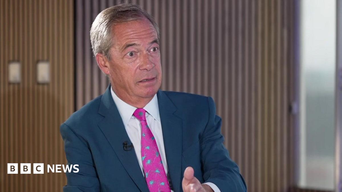 Reform up against ‘complainants’ society’, Nigel Farage tells BBC