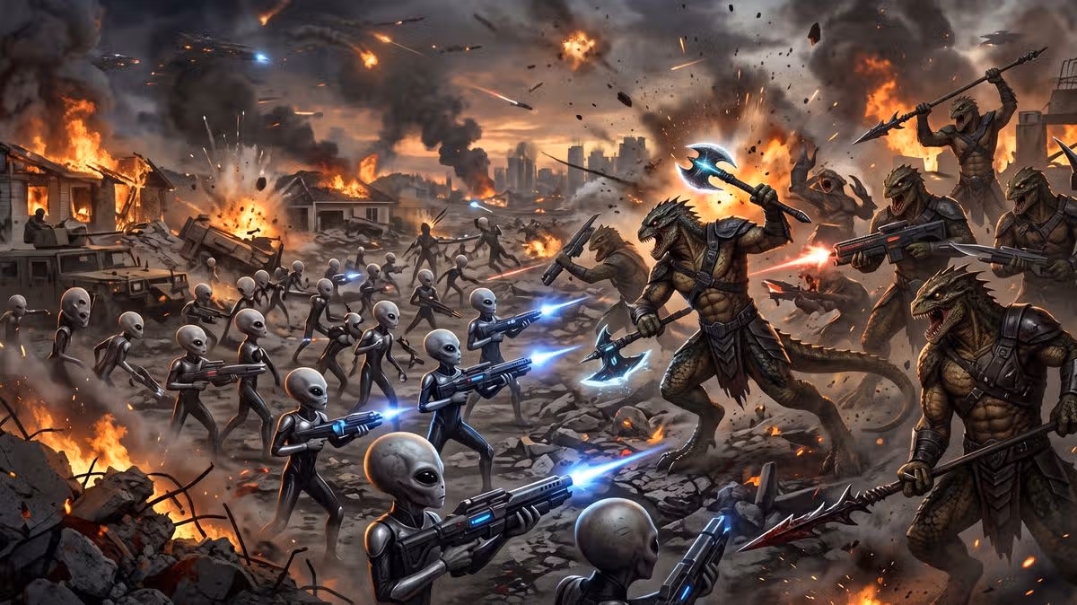 UFO whistleblower says US troops opened fire on 7ft ‘reptilian’ beings during alien battle